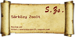 Sárközy Zsolt névjegykártya